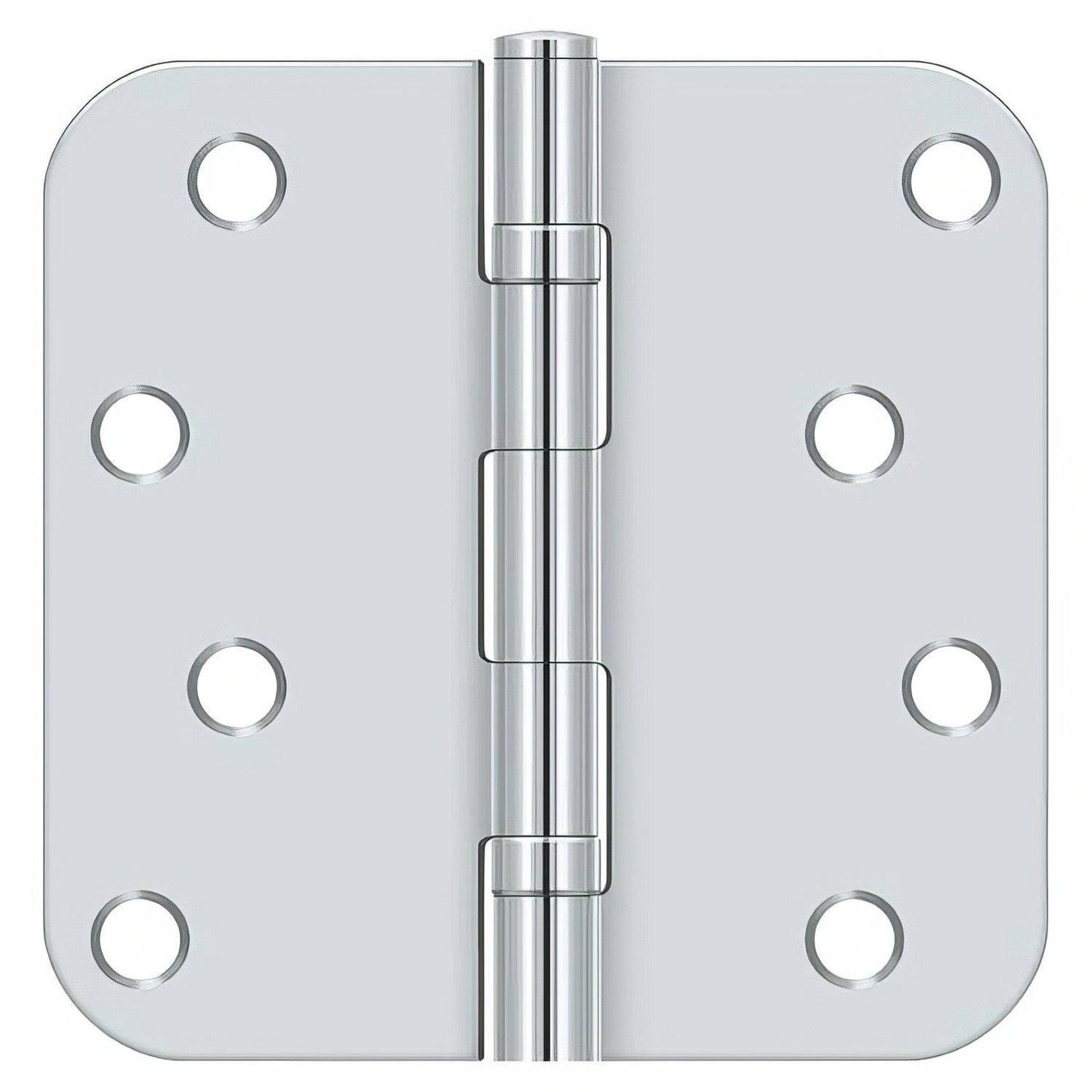 Deltana S44R5BB 4" x 4" Ball Bearing 5/8" Radius Corner Door Hinge - Pair