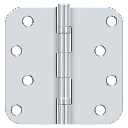 Deltana S44R5BB 4" x 4" Ball Bearing 5/8" Radius Corner Door Hinge - Pair