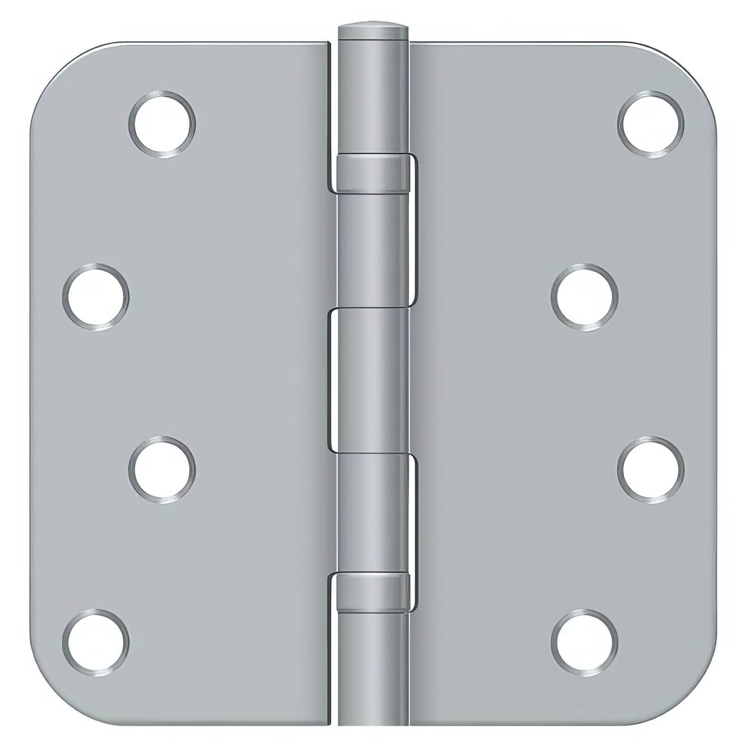 Deltana S44R5BB 4" x 4" Ball Bearing 5/8" Radius Corner Door Hinge - Pair