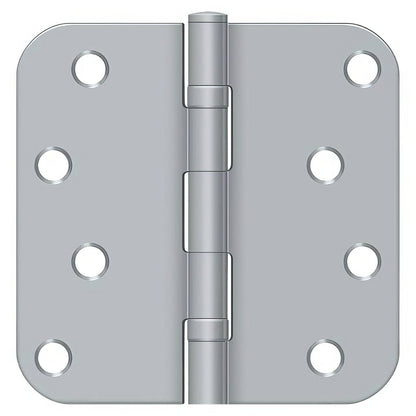 Deltana S44R5BB 4" x 4" Ball Bearing 5/8" Radius Corner Door Hinge - Pair