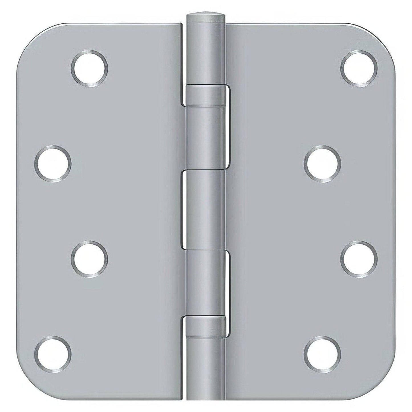 Deltana S44R5BB 4" x 4" Ball Bearing 5/8" Radius Corner Door Hinge - Pair