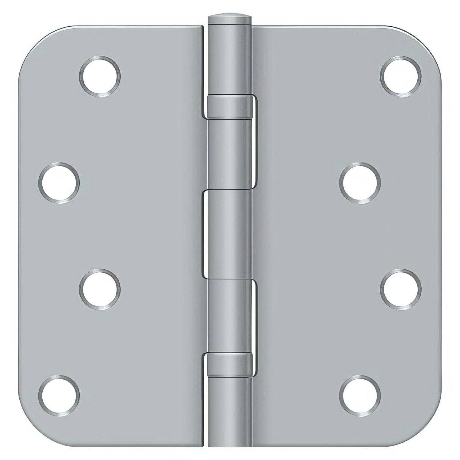 Deltana S44R5BB 4" x 4" Ball Bearing 5/8" Radius Corner Door Hinge - Pair
