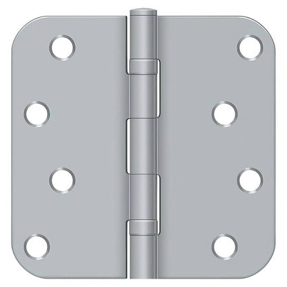 Deltana S44R5BB 4" x 4" Ball Bearing 5/8" Radius Corner Door Hinge - Pair