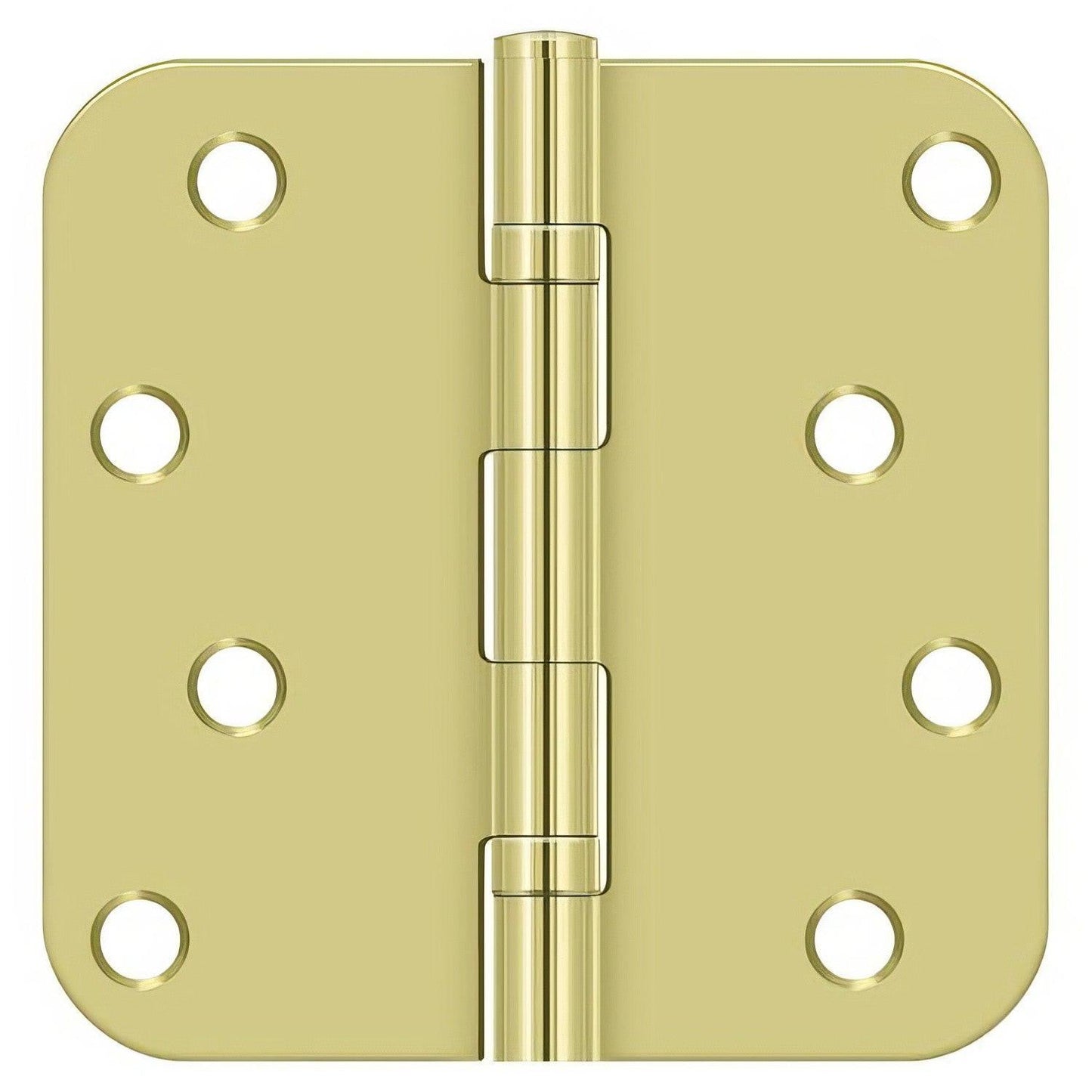 Deltana S44R5BB 4" x 4" Ball Bearing 5/8" Radius Corner Door Hinge - Pair