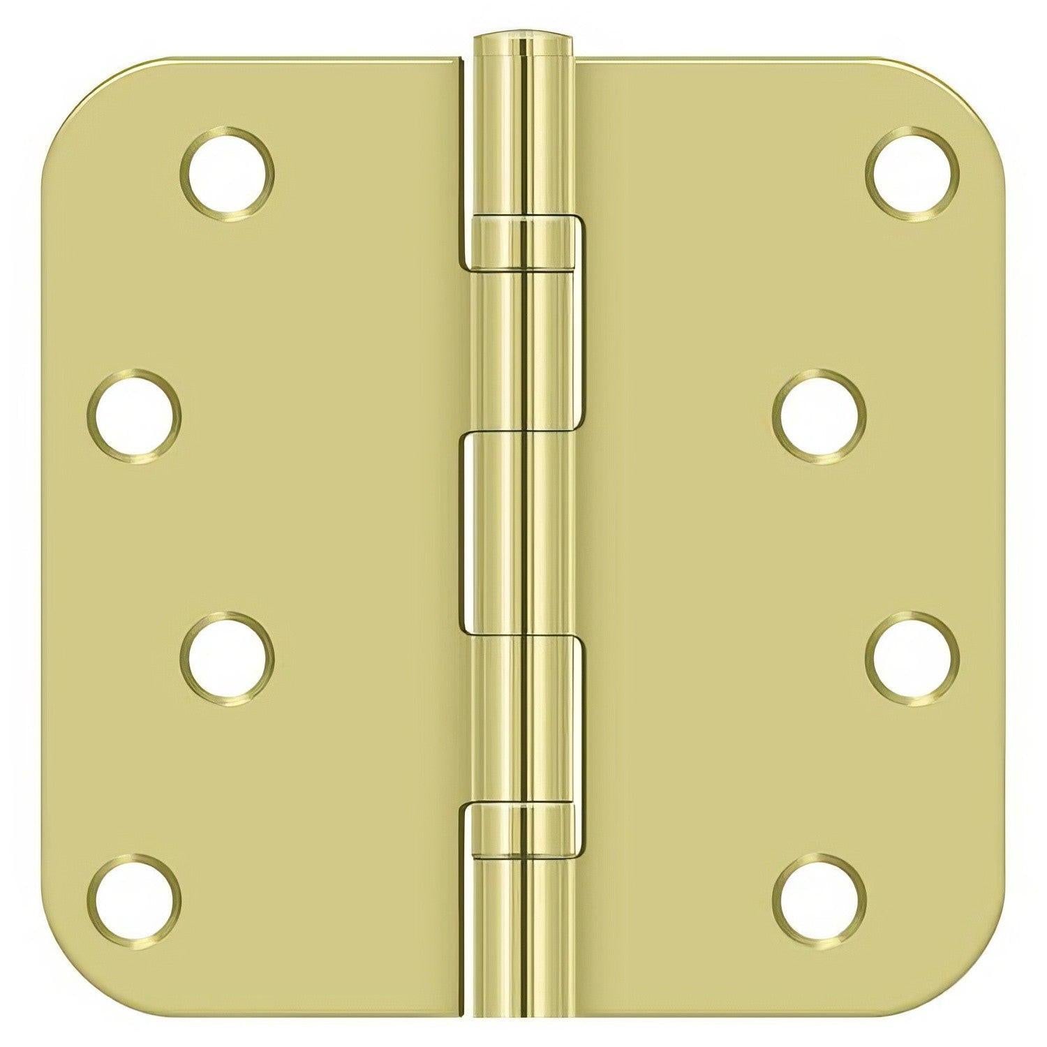 Deltana S44R5BB 4" x 4" Ball Bearing 5/8" Radius Corner Door Hinge - Pair