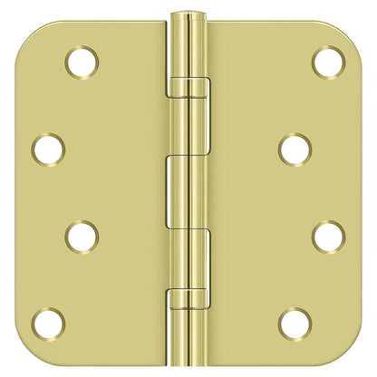 Deltana S44R5BB 4" x 4" Ball Bearing 5/8" Radius Corner Door Hinge - Pair