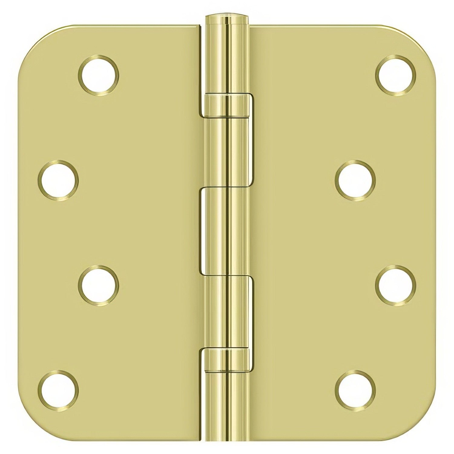 Deltana S44R5BB 4" x 4" Ball Bearing 5/8" Radius Corner Door Hinge - Pair