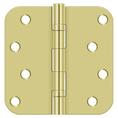 Deltana S44R5BB 4" x 4" Ball Bearing 5/8" Radius Corner Door Hinge - Pair