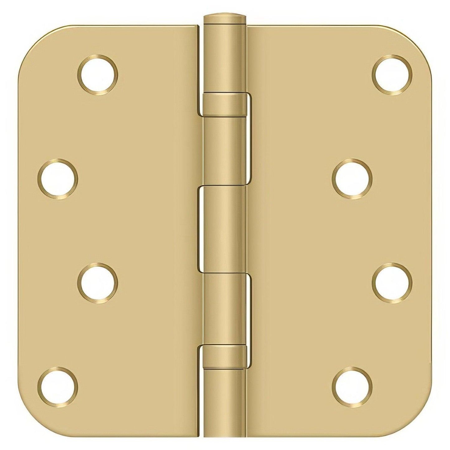 Deltana S44R5BB 4" x 4" Ball Bearing 5/8" Radius Corner Door Hinge - Pair
