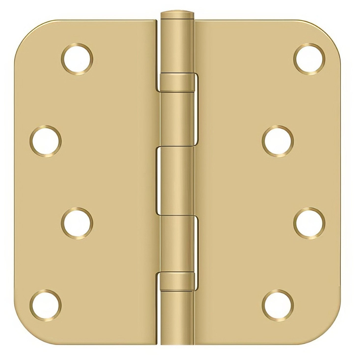 Deltana S44R5BB 4" x 4" Ball Bearing 5/8" Radius Corner Door Hinge - Pair
