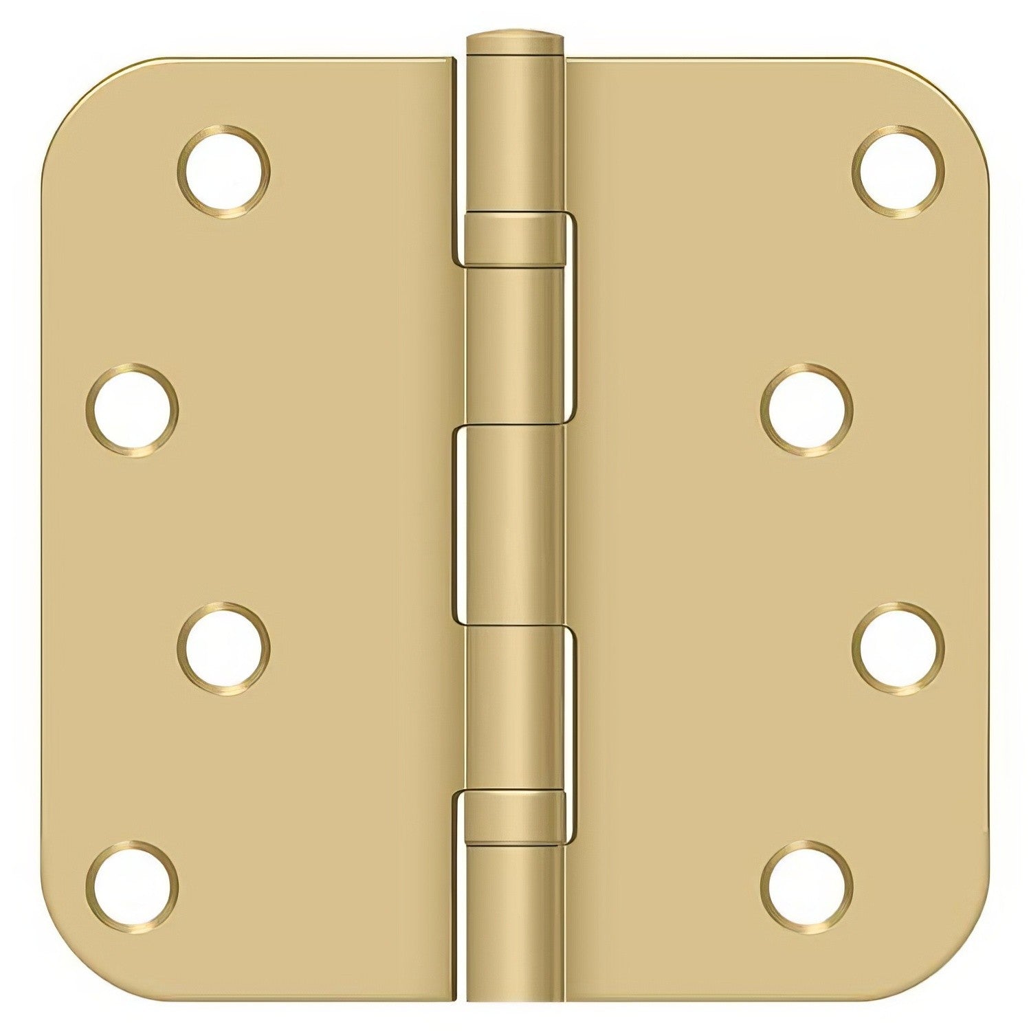 Deltana S44R5BB 4" x 4" Ball Bearing 5/8" Radius Corner Door Hinge - Pair