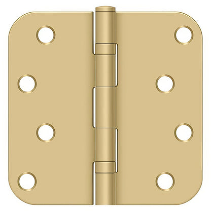 Deltana S44R5BB 4" x 4" Ball Bearing 5/8" Radius Corner Door Hinge - Pair
