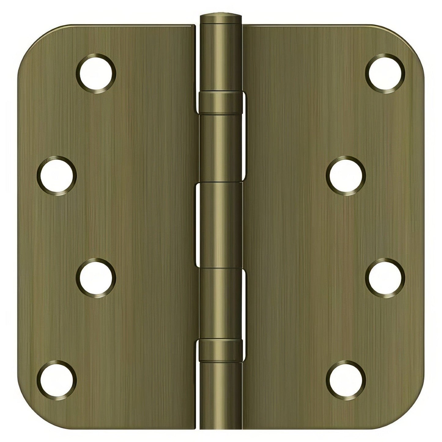 Deltana S44R5BB 4" x 4" Ball Bearing 5/8" Radius Corner Door Hinge - Pair