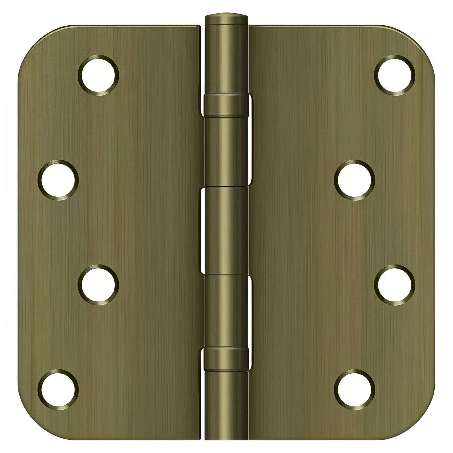 Deltana S44R5BB 4" x 4" Ball Bearing 5/8" Radius Corner Door Hinge - Pair