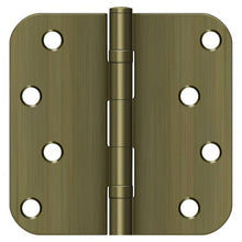 Deltana S44R5BB 4" x 4" Ball Bearing 5/8" Radius Corner Door Hinge - Pair