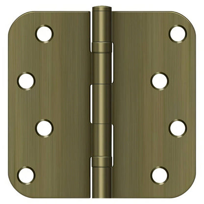 Deltana S44R5BB 4" x 4" Ball Bearing 5/8" Radius Corner Door Hinge - Pair