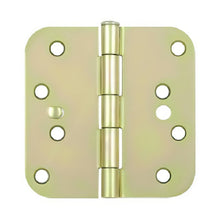Deltana S44R5BK 4" x 4" x 5/8" Radius Steel Door Hinge
