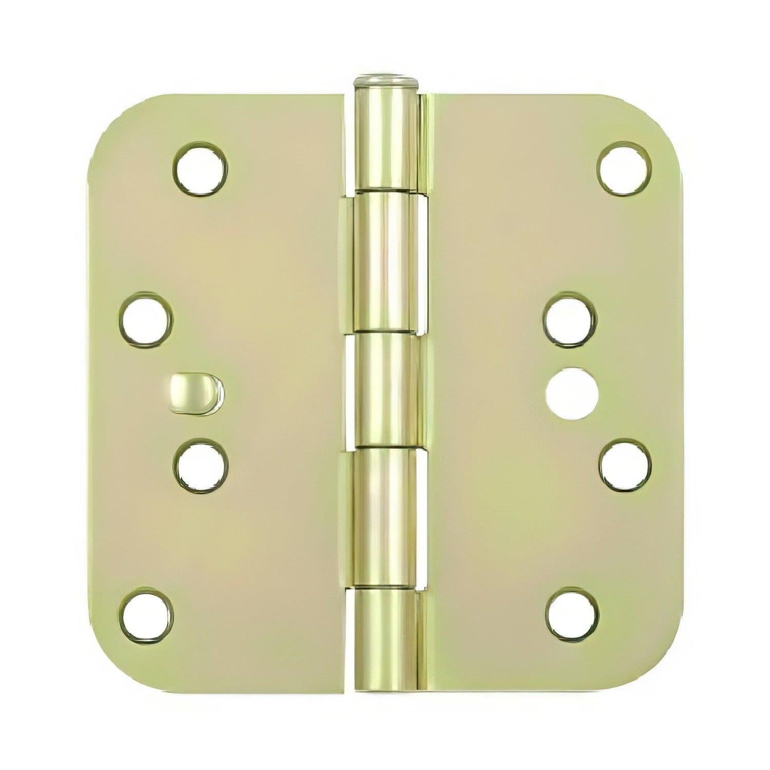 Deltana S44R5BK 4" x 4" x 5/8" Radius Steel Door Hinge