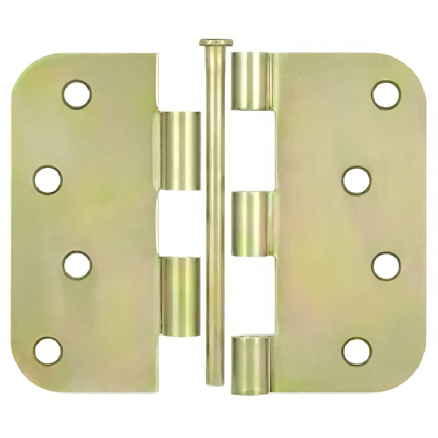Deltana S44R5BK2D-UN 4" x 4" x 5/8" Radius Steel Door Hinge