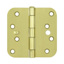 Deltana S44R5BK 4" x 4" x 5/8" Radius Steel Door Hinge