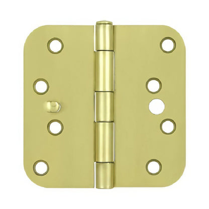 Deltana S44R5BK 4" x 4" x 5/8" Radius Steel Door Hinge