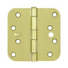 Deltana S44R5BK 4" x 4" x 5/8" Radius Steel Door Hinge