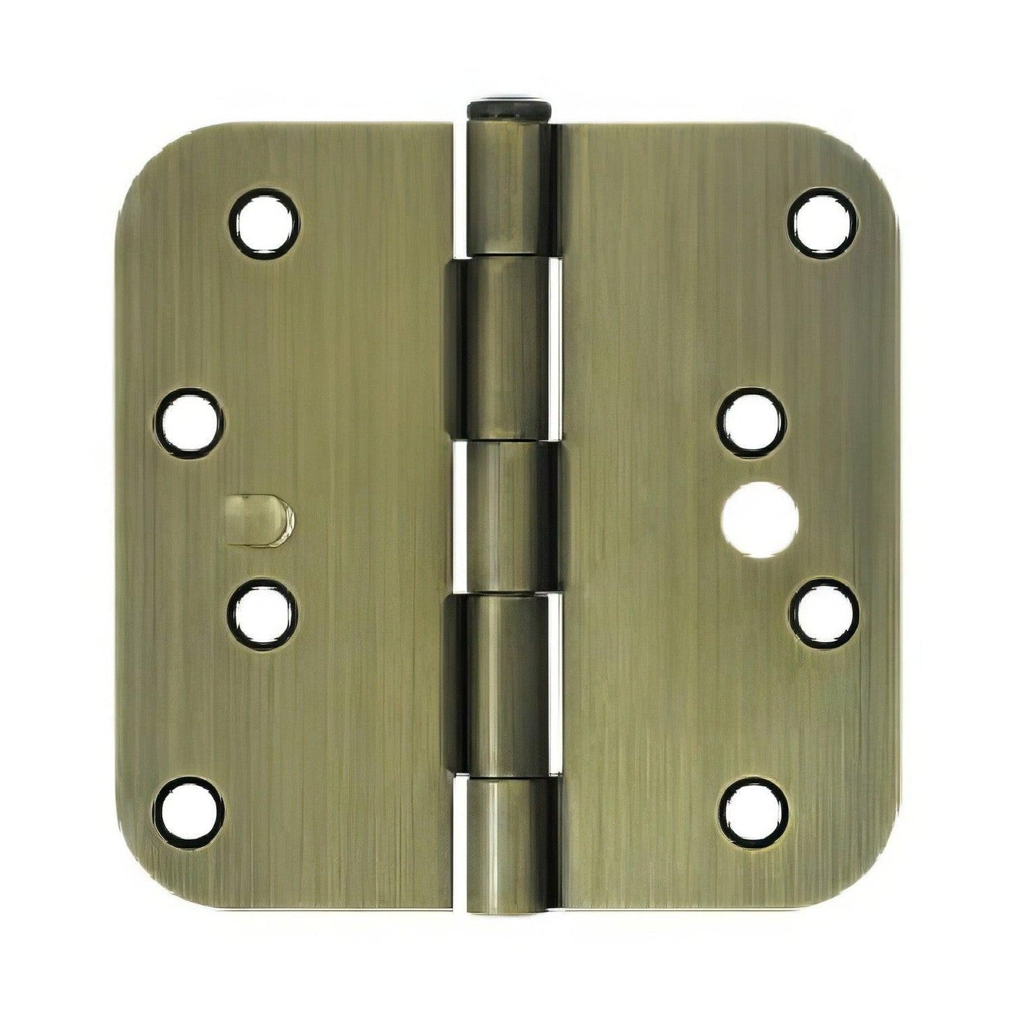 Deltana S44R5BK 4" x 4" x 5/8" Radius Steel Door Hinge