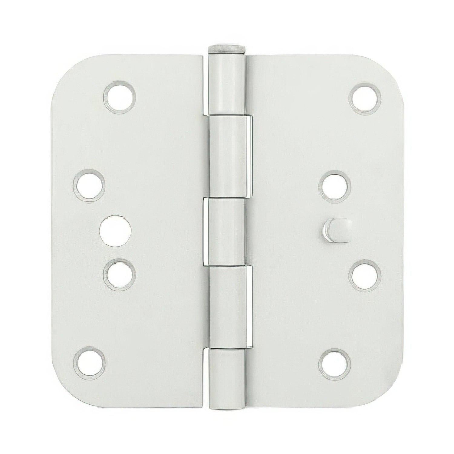 Deltana S44R5BK 4" x 4" x 5/8" Radius Steel Door Hinge