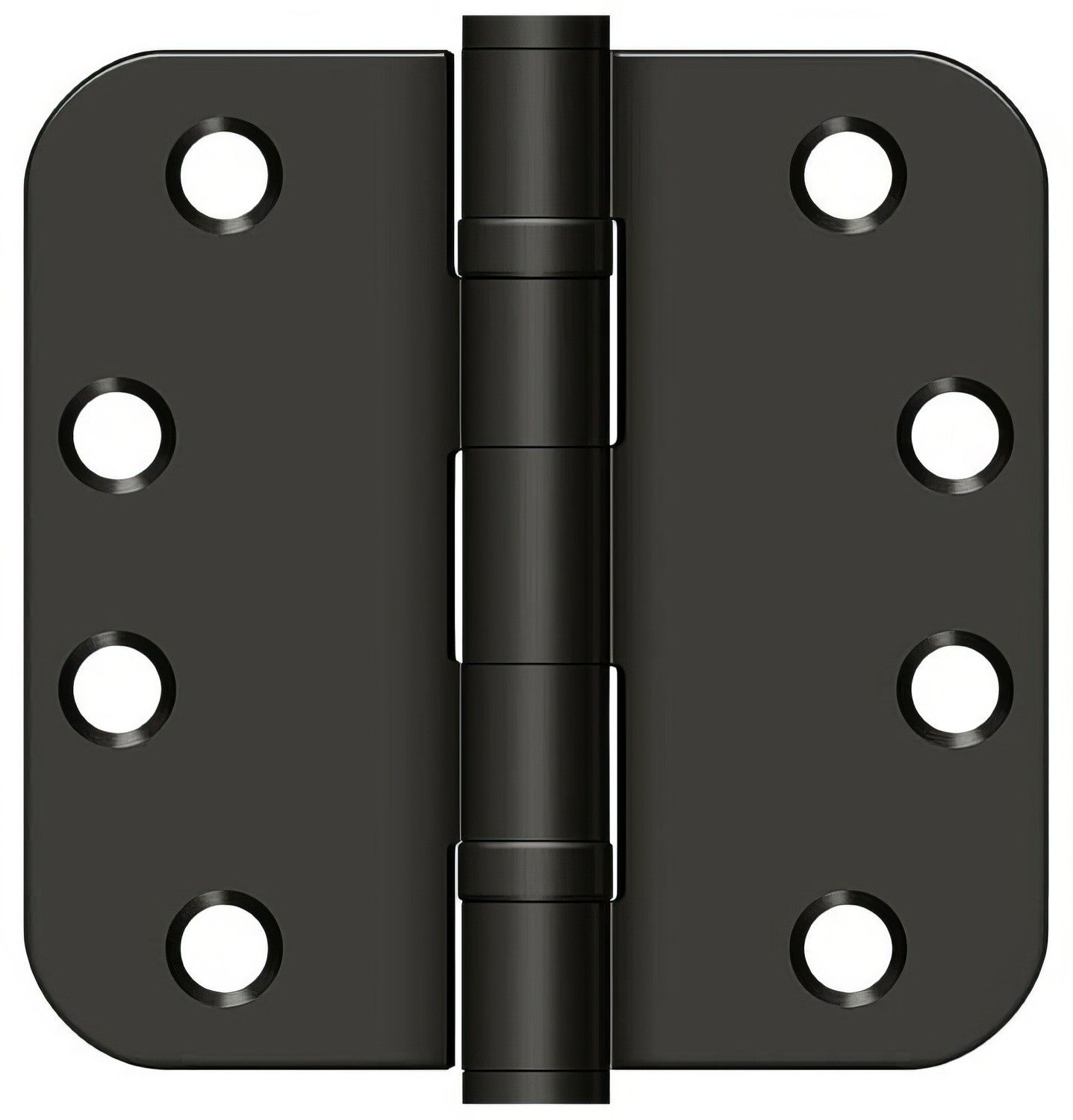 Deltana S44R5HDB 4" x 4" Ball Bearing 5/8" Radius Corner Door Hinge - Pair