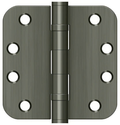 Deltana S44R5HDB 4" x 4" Ball Bearing 5/8" Radius Corner Door Hinge - Pair