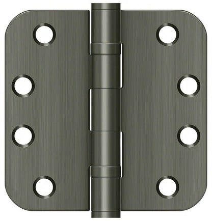 Deltana S44R5HDB 4" x 4" Ball Bearing 5/8" Radius Corner Door Hinge - Pair