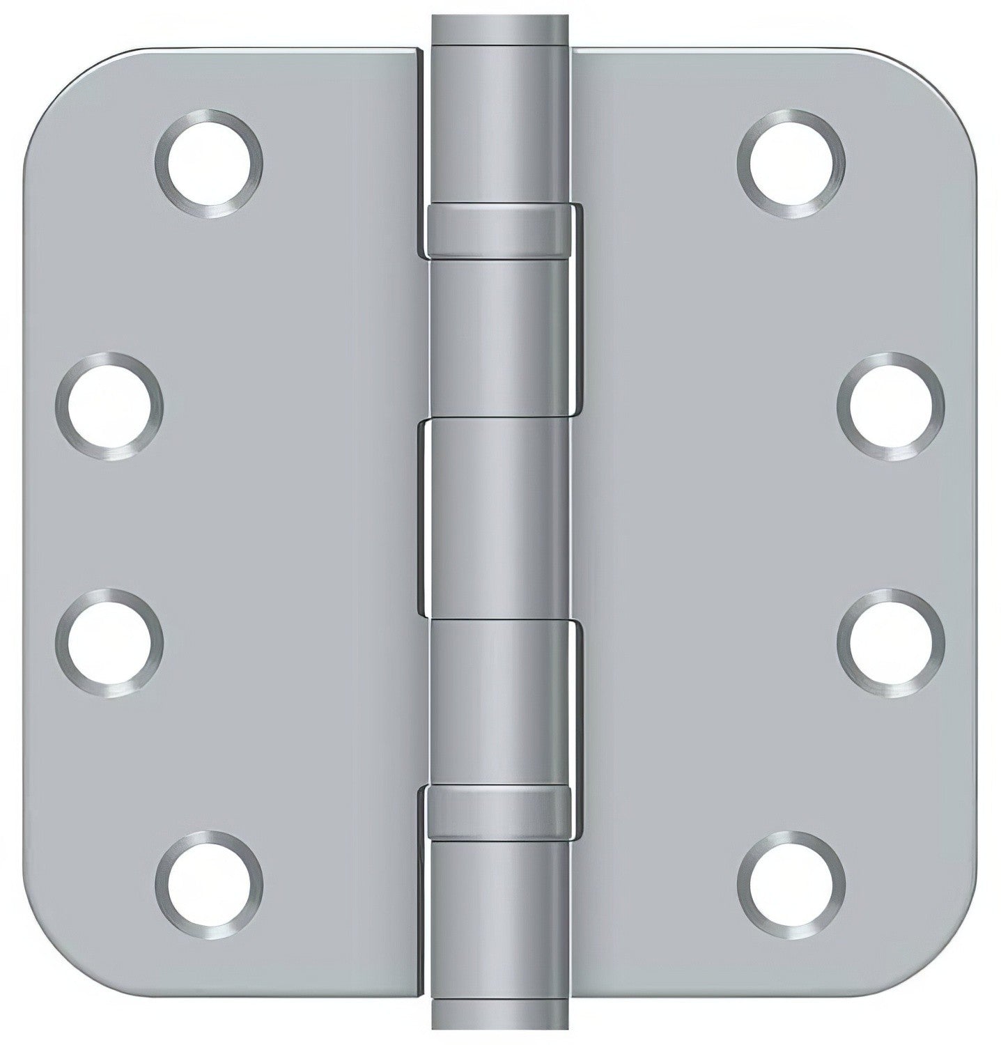 Deltana S44R5HDB 4" x 4" Ball Bearing 5/8" Radius Corner Door Hinge - Pair