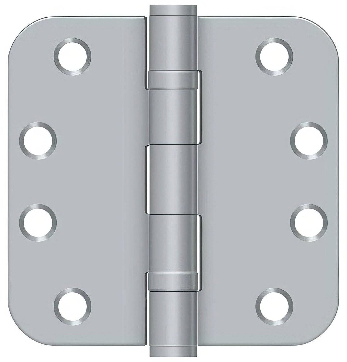 Deltana S44R5HDB 4" x 4" Ball Bearing 5/8" Radius Corner Door Hinge - Pair