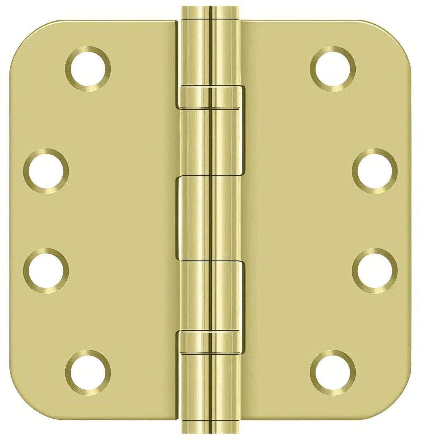 Deltana S44R5HDB 4" x 4" Ball Bearing 5/8" Radius Corner Door Hinge - Pair