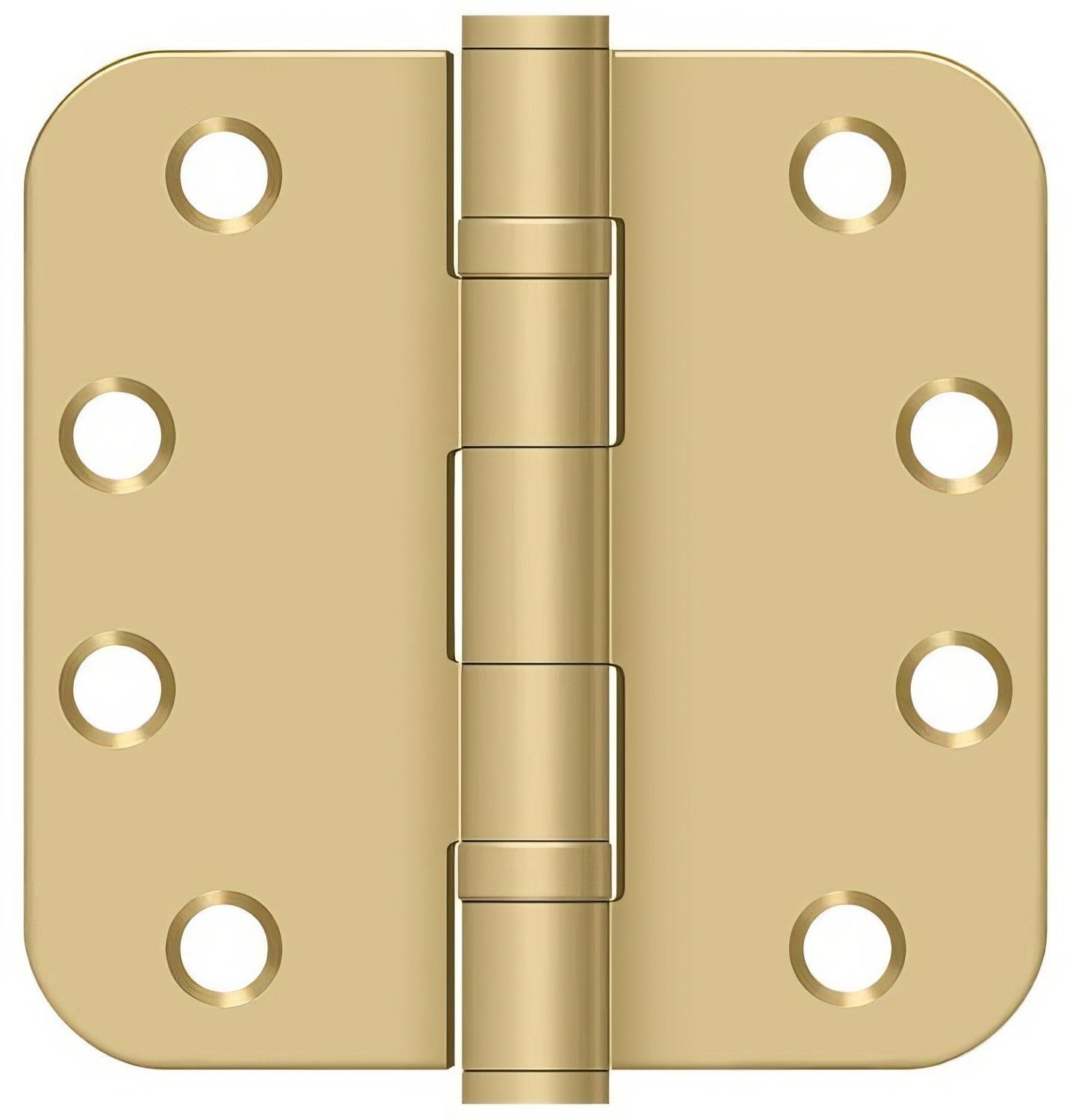 Deltana S44R5HDB 4" x 4" Ball Bearing 5/8" Radius Corner Door Hinge - Pair