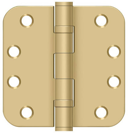 Deltana S44R5HDB 4" x 4" Ball Bearing 5/8" Radius Corner Door Hinge - Pair