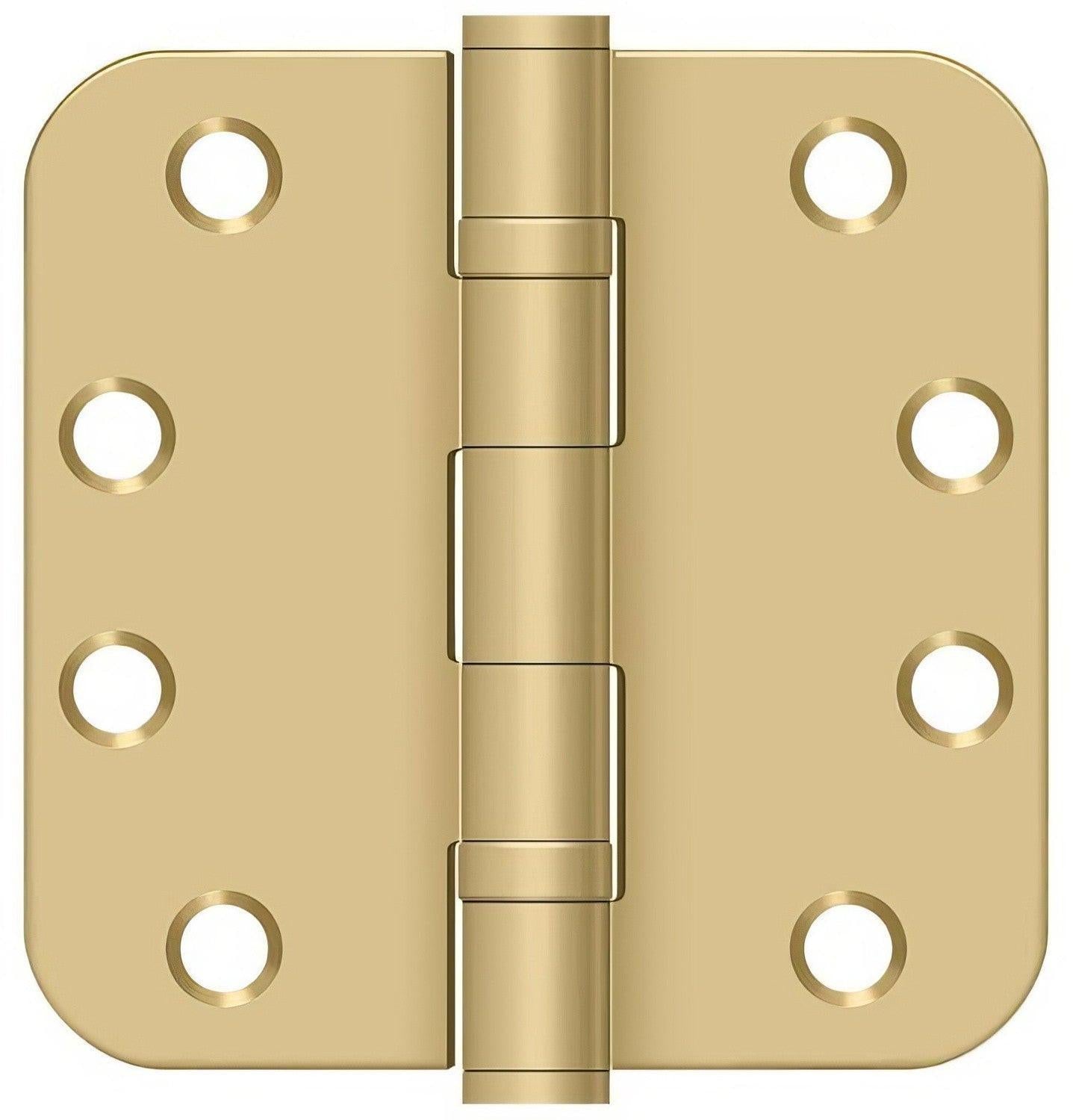 Deltana S44R5HDB 4" x 4" Ball Bearing 5/8" Radius Corner Door Hinge - Pair