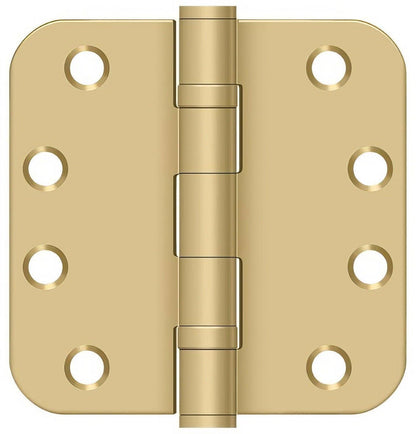 Deltana S44R5HDB 4" x 4" Ball Bearing 5/8" Radius Corner Door Hinge - Pair