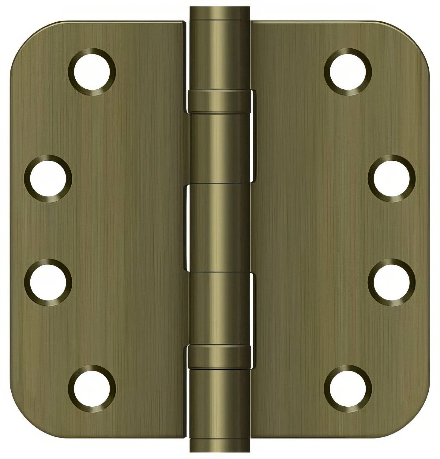 Deltana S44R5HDB 4" x 4" Ball Bearing 5/8" Radius Corner Door Hinge - Pair