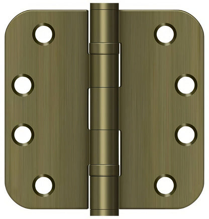 Deltana S44R5HDB 4" x 4" Ball Bearing 5/8" Radius Corner Door Hinge - Pair