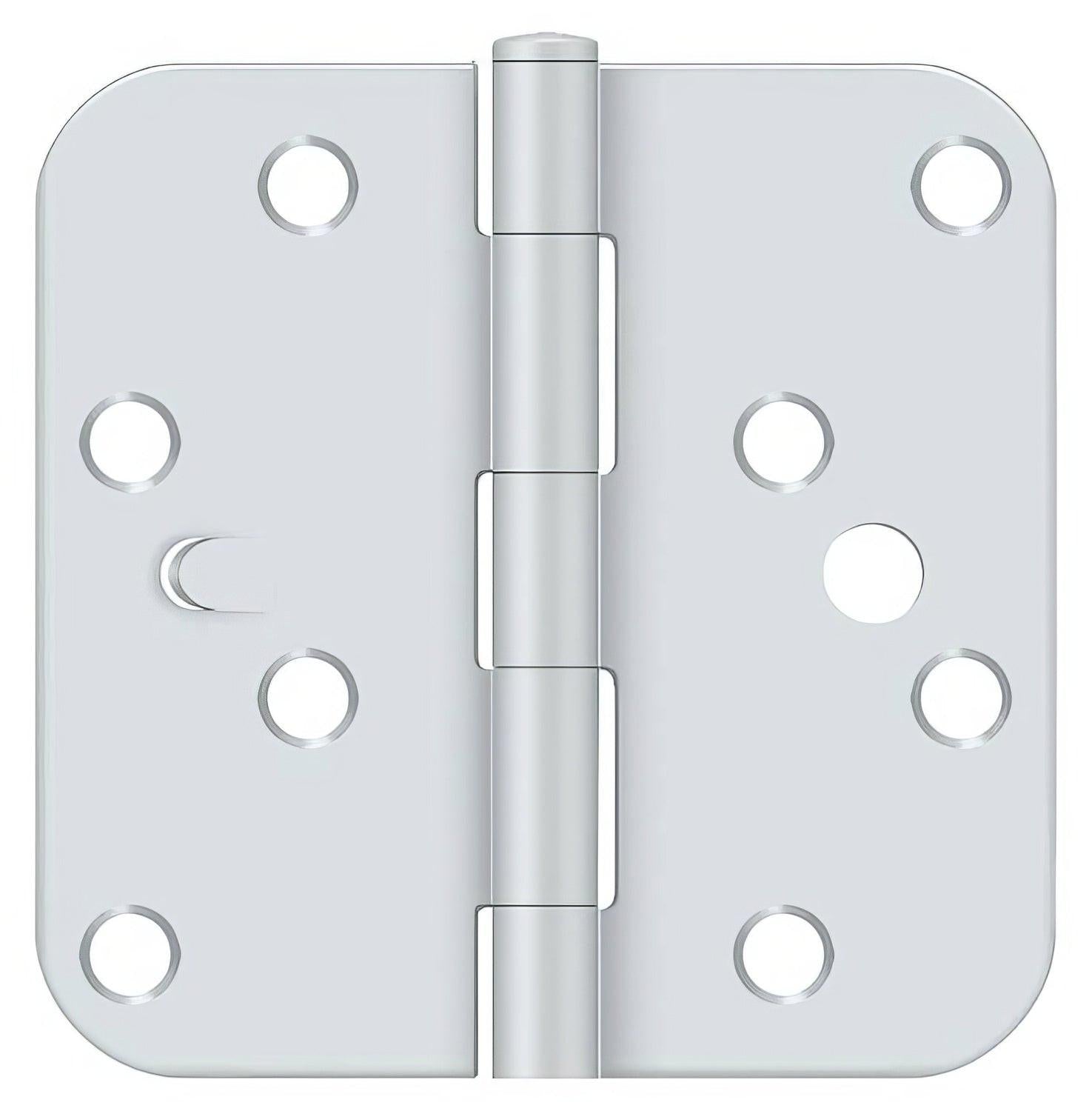 Deltana S44R5USPWBMS 4" x 4" Plain Bearing 5/8" Radius Corner Door Hinge - Pair