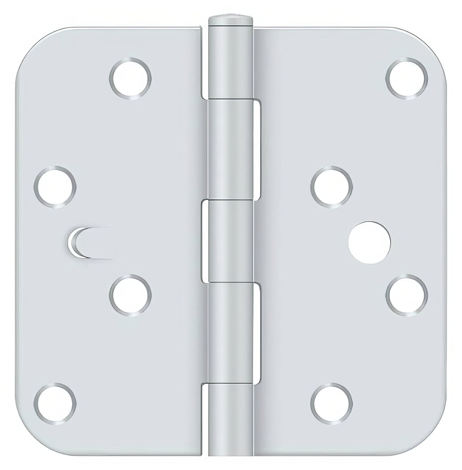 Deltana S44R5USPWBMS 4" x 4" Plain Bearing 5/8" Radius Corner Door Hinge - Pair