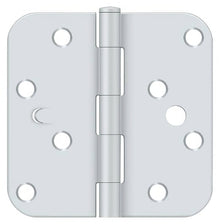 Deltana S44R5USPWBMS 4" x 4" Plain Bearing 5/8" Radius Corner Door Hinge - Pair