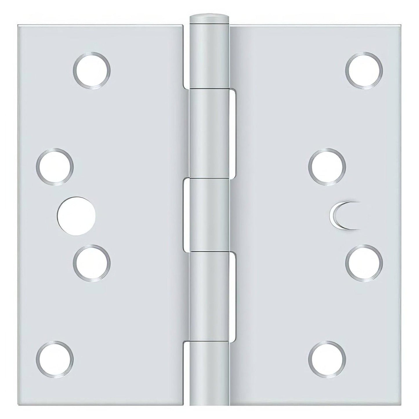 Deltana S44USPW-RS 4" x 4" Square Steel Door Hinge.
