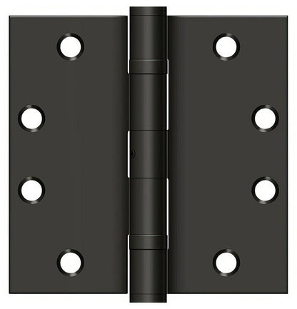 Deltana S45BBNU 4-1/2" x 4-1/2" Square Corner Ball Bearing Door Hinge