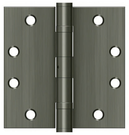 Deltana S45BBNU 4-1/2" x 4-1/2" Square Corner Ball Bearing Door Hinge