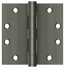 Deltana S45BBNU 4-1/2" x 4-1/2" Square Corner Ball Bearing Door Hinge.