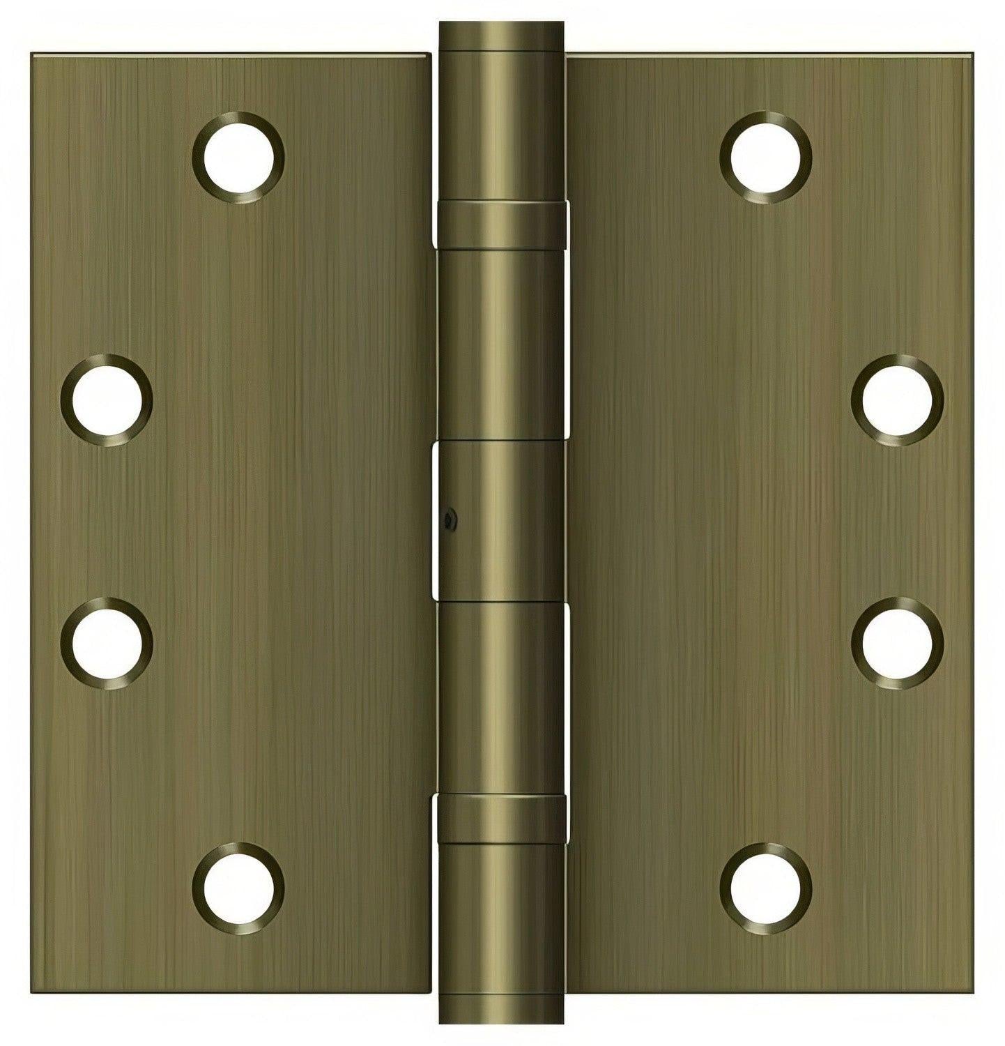 Deltana S45BBNU 4-1/2" x 4-1/2" Square Corner Ball Bearing Door Hinge.
