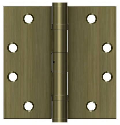 Deltana S45BBNU 4-1/2" x 4-1/2" Square Corner Ball Bearing Door Hinge