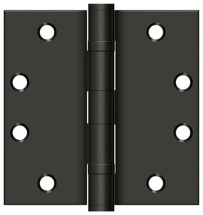 Deltana S45BB 4-1/2" x 4-1/2" Square Corner Ball Bearing Door Hinge.